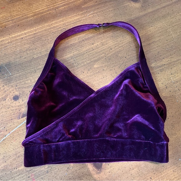 Weissman Mixify Black Cherry 2-Piece Velvet Dance Costume - Medium Adult - Picture 4 of 12